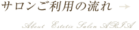 サロンご利用の流れ