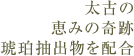 太古の恵みの奇跡 琥珀抽出物を配合